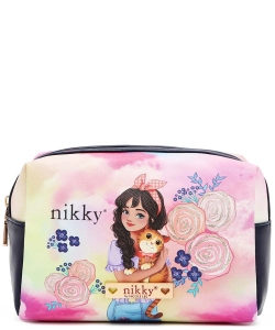Nikky By Nicole Lee XL Cosmetic Pouch NK20347L LOVELY CLARA